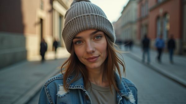 Add a touch of retro streetwear with a Y2K beanie